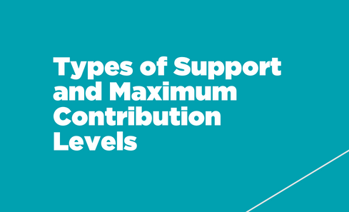Types of Support and Maximum Contribution Levels