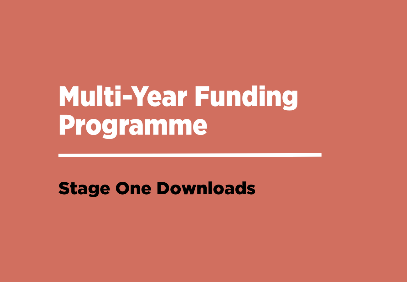 Multi Year Funding Programme stage one downloads