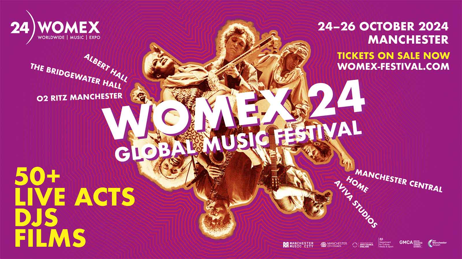 WOMEX 24 Global Music Festival 50+ Live Acts, DJs Films