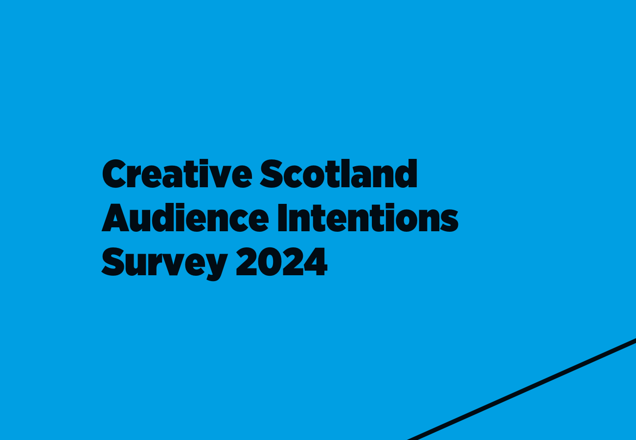 Creative Scotland Audience Intentions Survey 2024